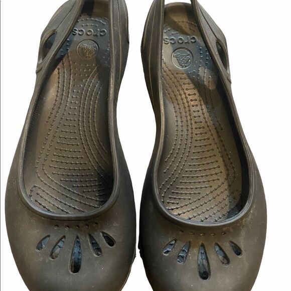 Crocs Malindi Womens Slip On Slingback Ballet Flats Shoes Sandals Size 8 - Picture 8 of 16